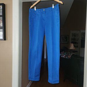 Loft royal blue straight leg pants; size 8